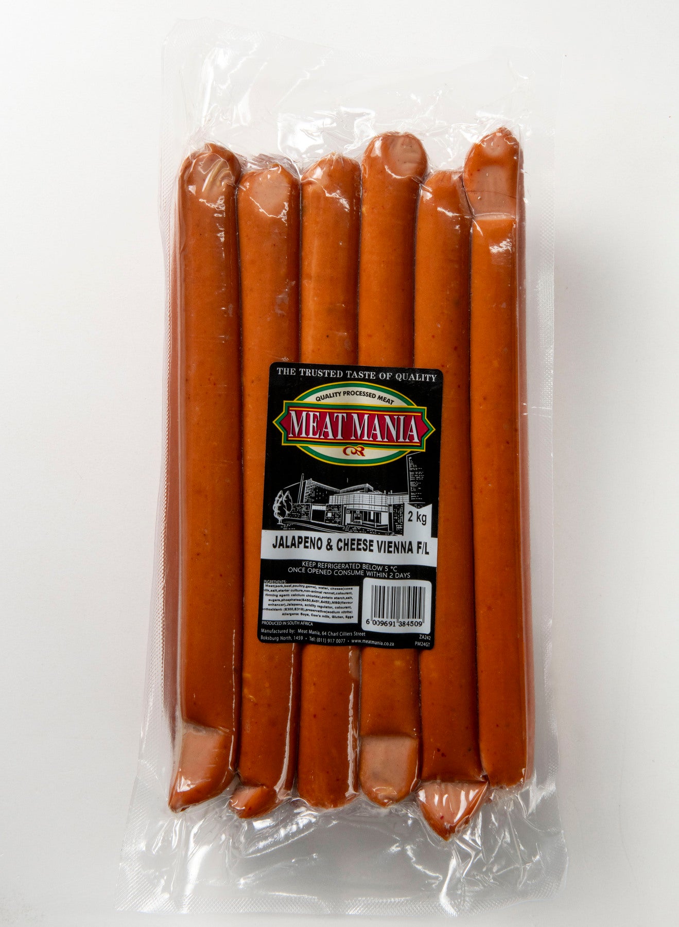 FL Jalapeno & Cheese Vienna 2kg